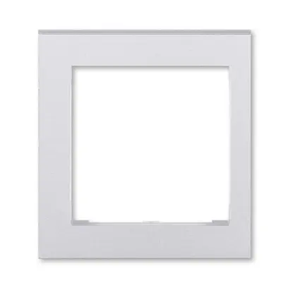 kryt rámečku s otvorem 55x55, krajní; titanová, design LEVIT M